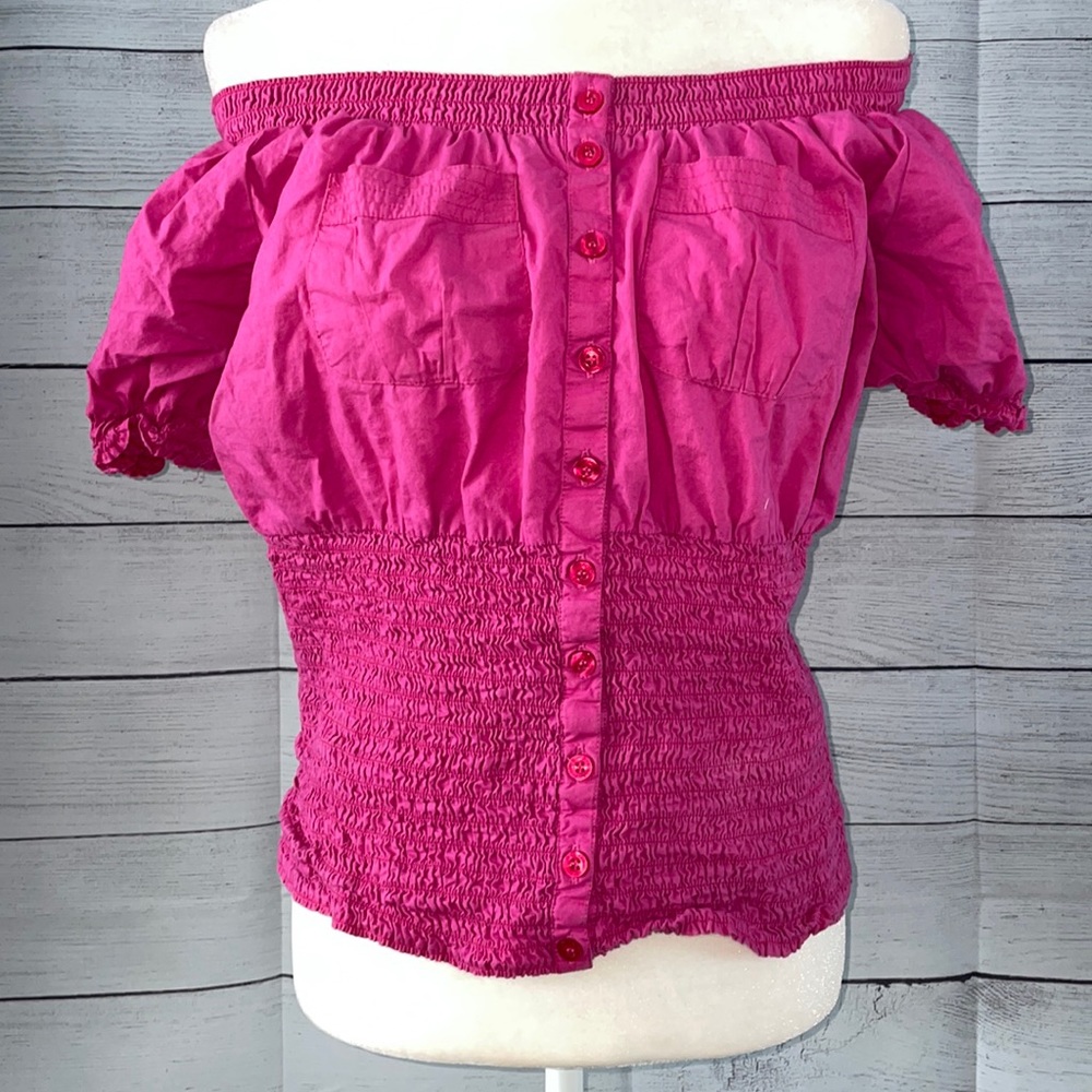 Dereon Ruffled Pink Top